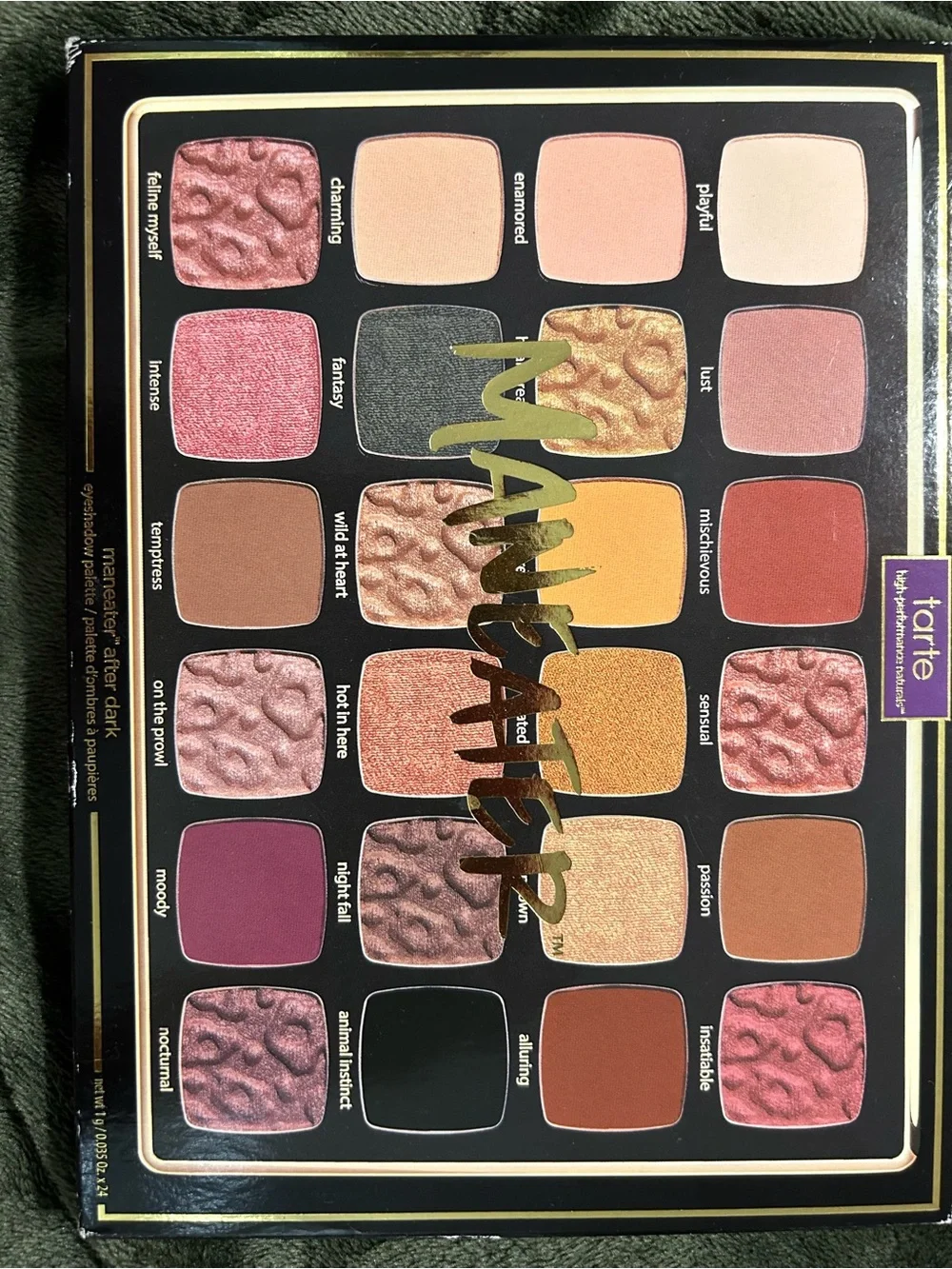 Tarte Maneater Eyeshadow Palette - Warm Pink & Gold Shades “After Dark”